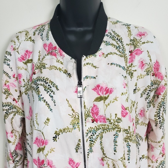AMONG EQUALS floral bomber jacket - Picture 2 of 7